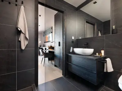 Salle de bains dans l'établissement Chalet de luxe aux Arcs 1800 avec espace bien-être - FR-1-866-14