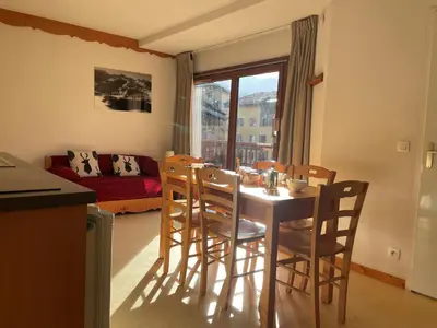 Plan de l'établissement Appartement 6 pers, 33 m², balcon, parking, skieurs bienvenus - FR-1-508-316