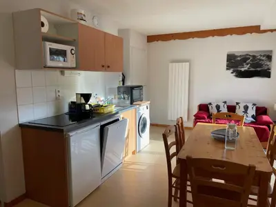 Plan de l'établissement Appartement 6 pers, 33 m², balcon, parking, skieurs bienvenus - FR-1-508-316