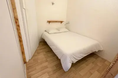 Un ou plusieurs lits dans un hébergement de l'établissement Les balcons olympiques - Ménage inclus - Arc 2000 - Ski IN-OUT - Place Olympique - La Conciergerie du Varet