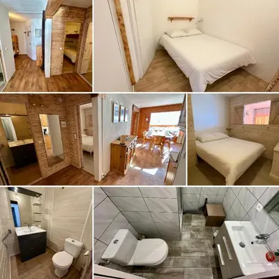 Salle de bains dans l'établissement Les balcons olympiques - Ménage inclus - Arc 2000 - Ski IN-OUT - Place Olympique - La Conciergerie du Varet