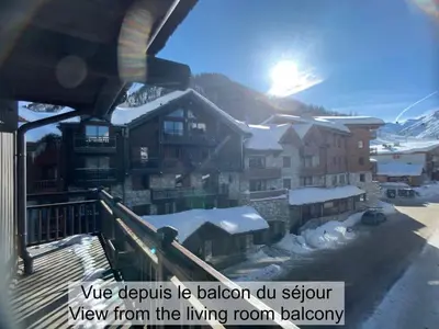 Vue générale sur la montagne ou vue sur la montagne depuis l'appartement