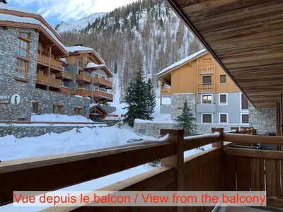 Vue générale sur la montagne ou vue sur la montagne depuis l'appartement