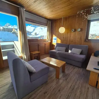 Appartement fonctionnel Skis aux pieds avec balcon à Tignes - FR-1-502-615