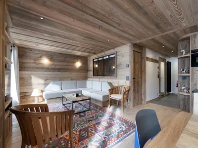 Cuisine ou kitchenette dans l'établissement Appartement lumineux Ski aux pieds avec Parking - FR-1-862-41