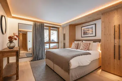 Un ou plusieurs lits dans un hébergement de l'établissement Apartment Kumo Val d'Isère - by EMERALD STAY