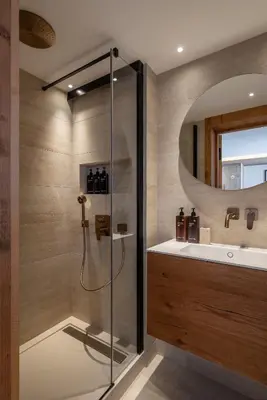 Salle de bains dans l'établissement Apartment Kumo Val d'Isère - by EMERALD STAY