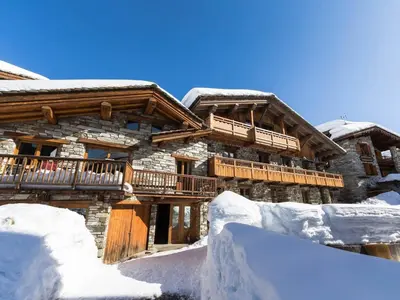 L'établissement Appartement rénové avec cheminée, 4 chambres au cœur du Vieux Val-d'Isère - FR-1-862-5 en hiver