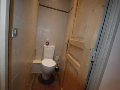 Salle de bains dans l'établissement Studio Luxe avec vue, ski aux pieds à Tignes - FR-1-449-74