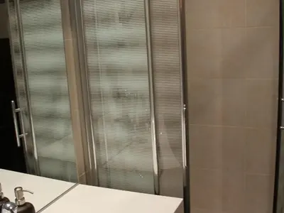 Salle de bains dans l'établissement Studio Luxe avec vue, ski aux pieds à Tignes - FR-1-449-74