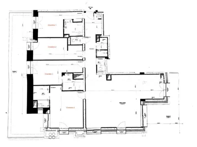Plan de l'établissement Appartement rénové 4 chambres ski aux pieds avec parking à Val-d'Isère - FR-1-862-9