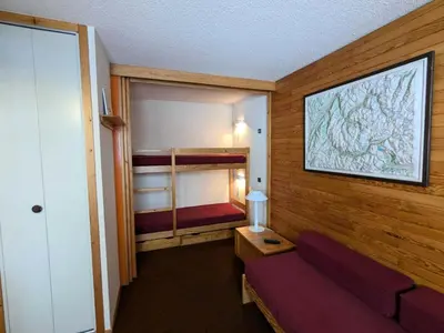 Un ou plusieurs lits dans un hébergement de l'établissement Résidence Pierre de Soleil - maeva Home - Studio au pied des pistes 4 personnes - Confort MAE-4943