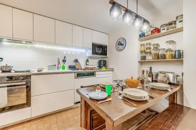 Cuisine ou kitchenette dans l'établissement Les Volnets