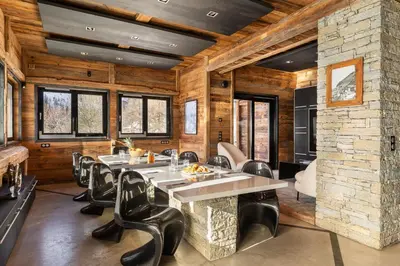 Coin salon dans l'établissement SmartStay Chalet Quezac Tignes