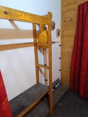 Un ou plusieurs lits superposés dans un hébergement de l'établissement 28 m2 apartment in Les Arcs 2000