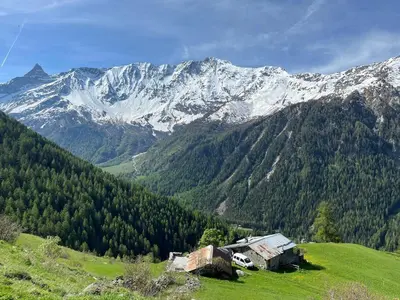 Paysage naturel près de le chalet