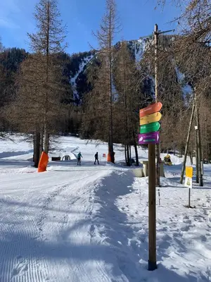 L'établissement Chalet 7 pers vue montagne Paradiski Les Arcs en hiver