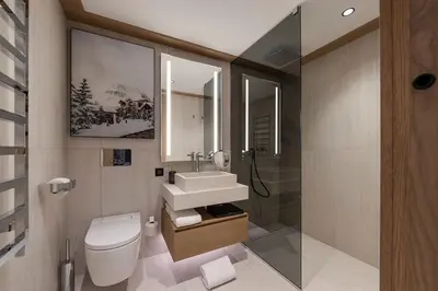 Salle de bains dans l'établissement ApexMountainResidence IV