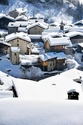 L'établissement Chez Michel en hiver