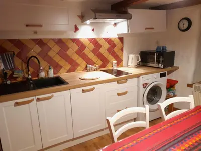 Cuisine ou kitchenette dans l'établissement Chez Michel