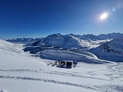 L'établissement Au coeur du village Val Cenis Bramans en hiver