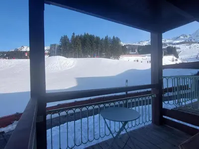 L'établissement Appartement ski aux pieds avec balcon - FR-1-346-603 en hiver