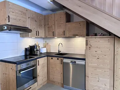Cuisine ou kitchenette dans l'établissement Duplex 4P+Mezzanine, 10 Pers, Près Téléphérique & Commerces - FR-1-464-263