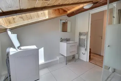Cuisine ou kitchenette dans l'établissement Appartement 4 pers - Villaroger
