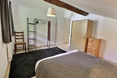 Un ou plusieurs lits dans un hébergement de l'établissement Appartement 4 pers - Villaroger