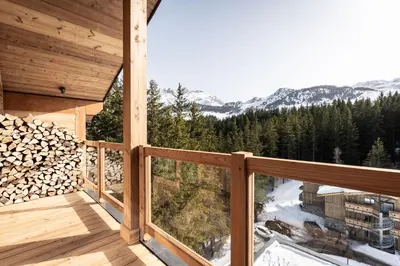 Plan de l'établissement Penthouse in Courchevel Moriond Belvedere district