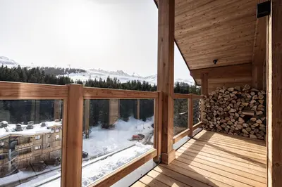 Plan de l'établissement Penthouse in Courchevel Moriond Belvedere district