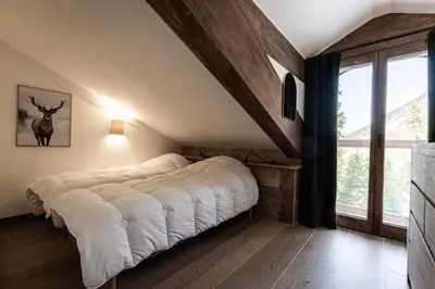 Plan de l'établissement Penthouse in Courchevel Moriond Belvedere district