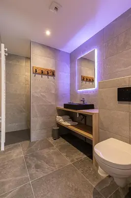 Salle de bains dans l'établissement Marmotton 102 - Duplex à coté des pistes