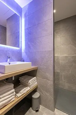 Salle de bains dans l'établissement Marmotton 102 - Duplex à coté des pistes