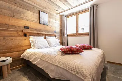 Un ou plusieurs lits dans un hébergement de l'établissement Marmotton 102 - Duplex à coté des pistes