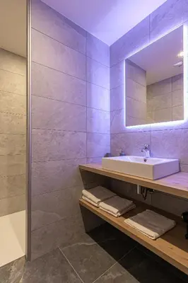 Salle de bains dans l'établissement Marmotton 102 - Duplex à coté des pistes