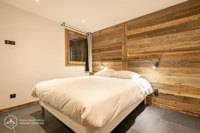 Un ou plusieurs lits dans un hébergement de l'établissement La Sittelle - Appartement neuf en face du télésiège
