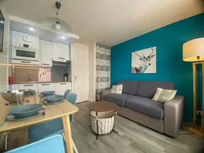 Cuisine ou kitchenette dans l'établissement Studio 4 pers à Tignes, Animaux admis - FR-1-411-1024