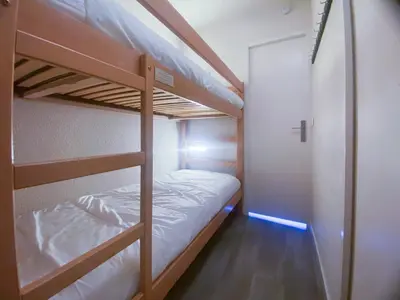 Un ou plusieurs lits dans un hébergement de l'établissement Studio 4 pers à Tignes, Animaux admis - FR-1-411-1024