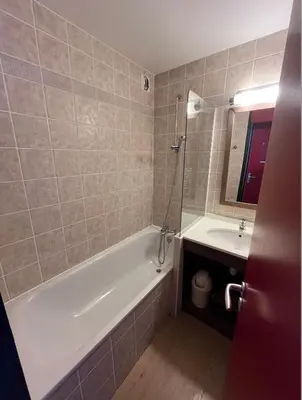 Salle de bains dans l'établissement Belle Plagne Le QUARTZ Ski aux pieds