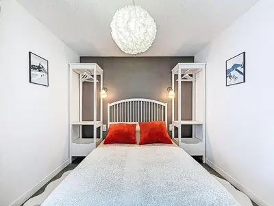 Un ou plusieurs lits dans un hébergement de l'établissement Apartment Le Curling B - Val Claret-45 by Interhome