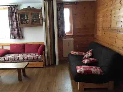 Coin salon dans l'établissement Ambiance Chalet