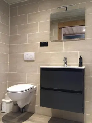 Salle de bains dans l'établissement Tignes le Lac Studio 2 people Southeast