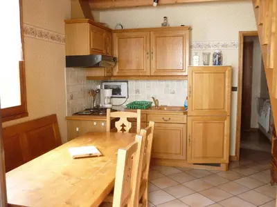 Cuisine ou kitchenette dans l'établissement Chalet Analma
