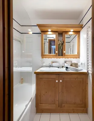 Salle de bains dans l'établissement Résidence Pierre & Vacances Premium Les Alpages de Chantel