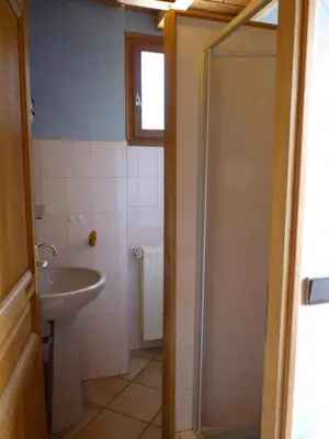 Salle de bains dans l'établissement Chalet les marmottes