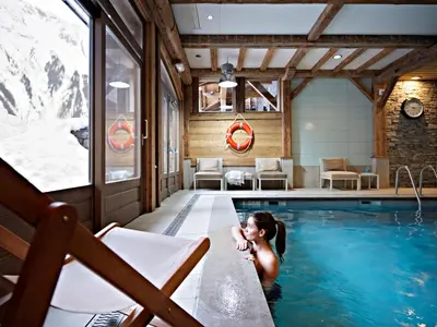 Piscine de l'établissement CGH Résidences & Spas Le Ruitor ou située à proximité