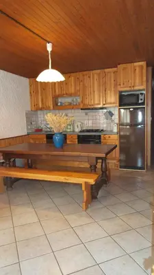 Cuisine ou kitchenette dans l'établissement Chez Bernard & Chantal