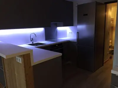 Cuisine ou kitchenette dans l'établissement Belle Plagne Premium
