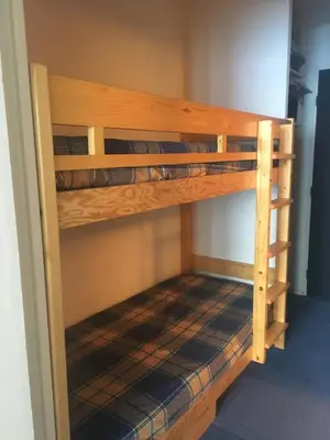 Un ou plusieurs lits superposés dans un hébergement de l'établissement Studio Tignes Le Lavachet